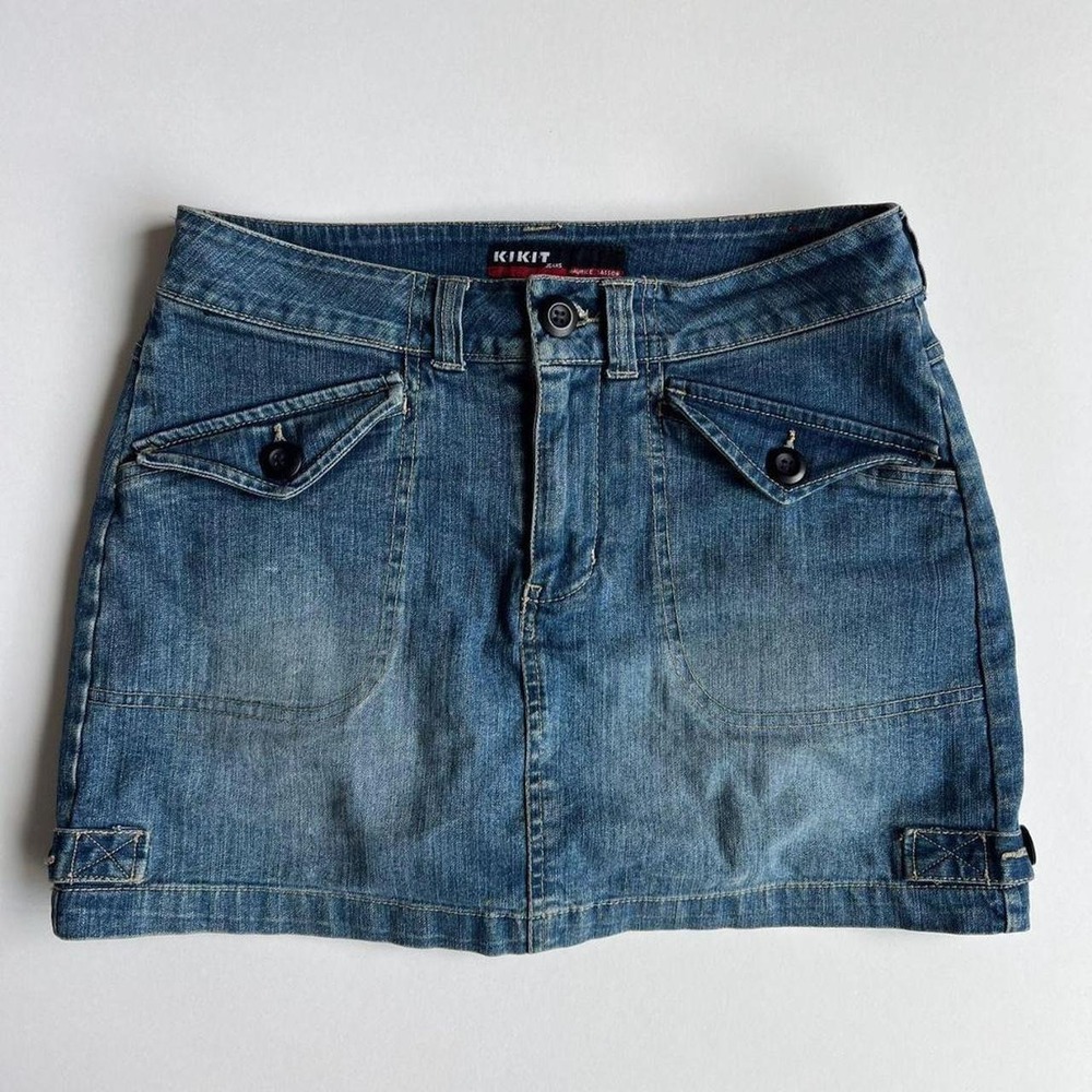 Vintage Kikit Jeans Denim Mini Skirt